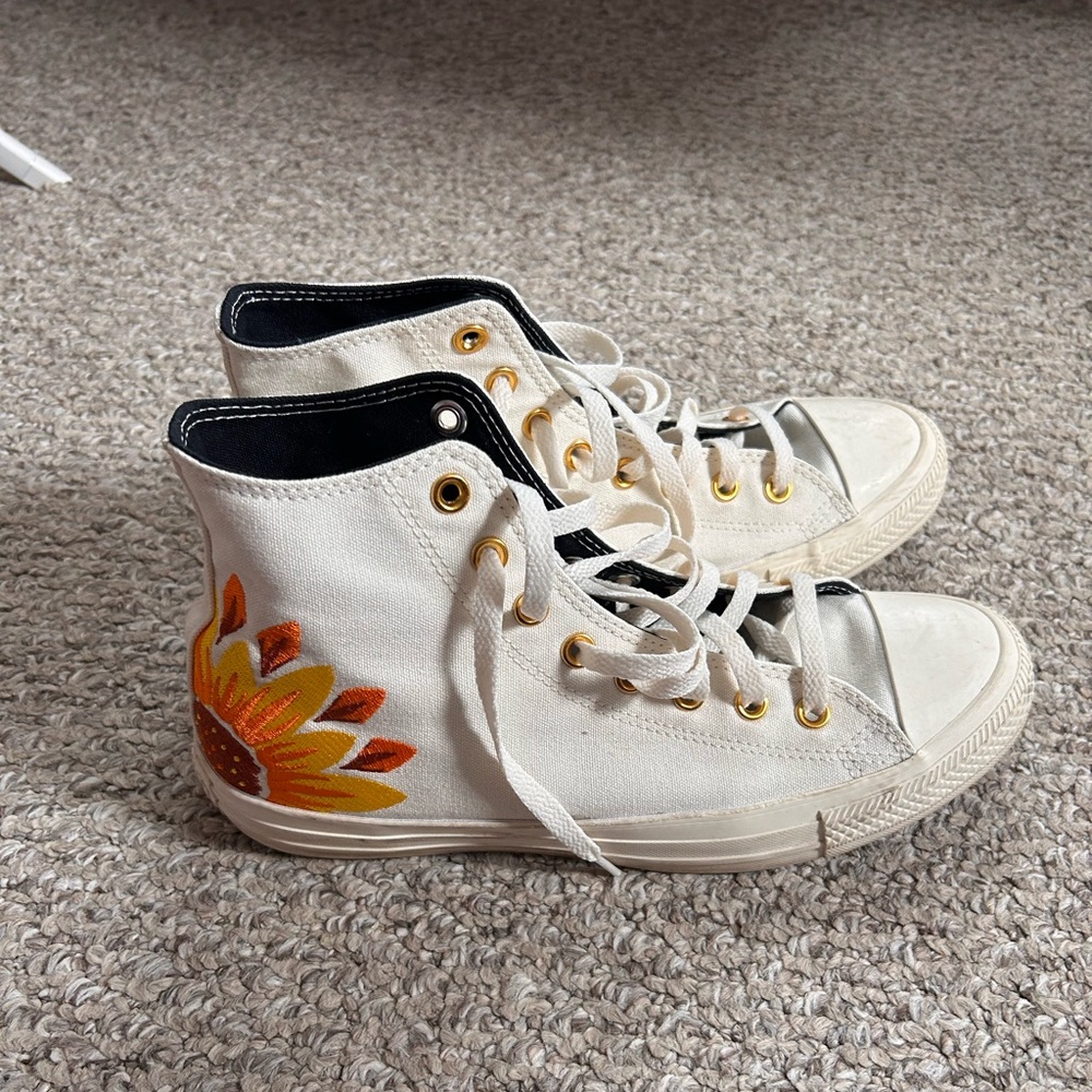 Customized high top converse